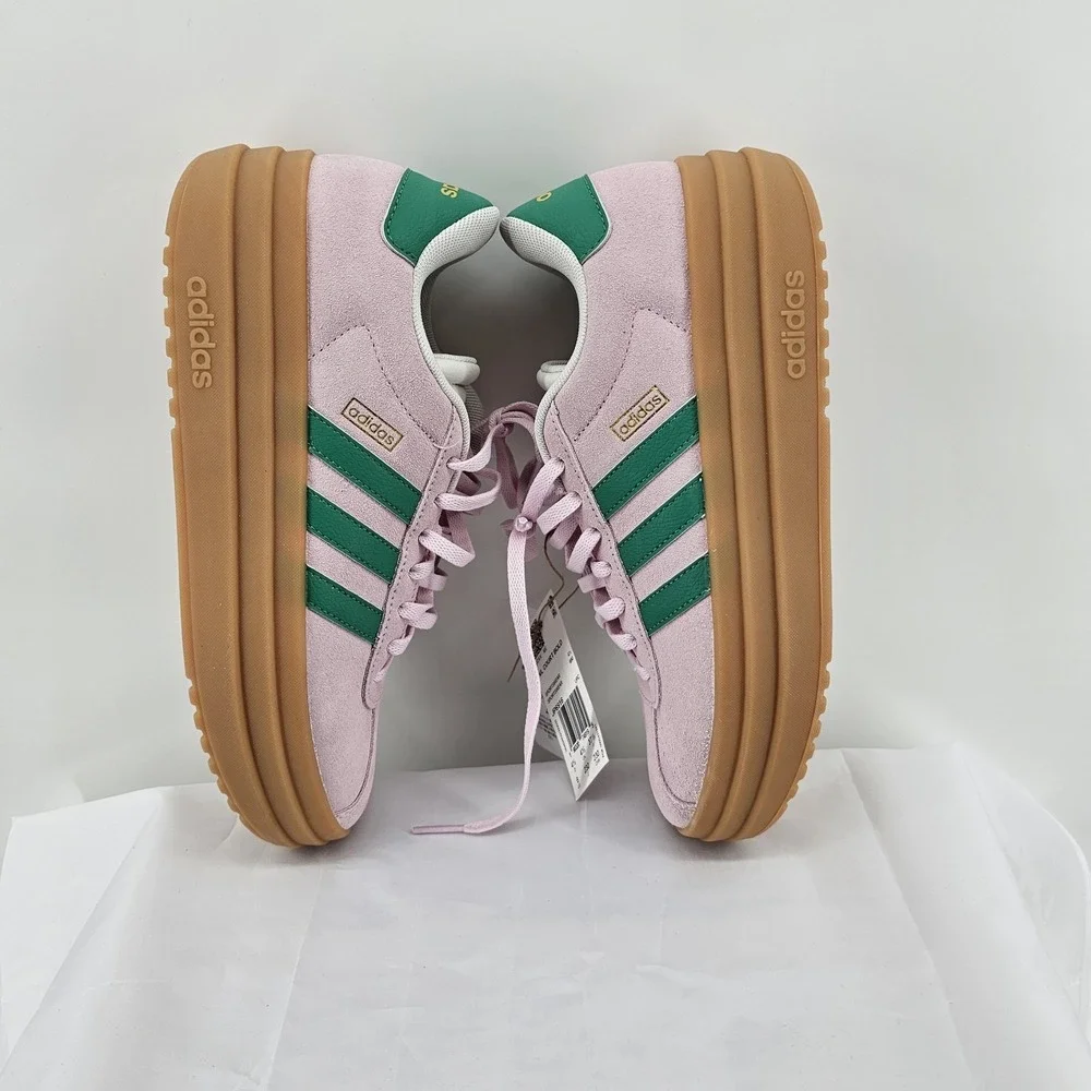 NIB Women's ADIDAS VL Court Bold Platform Sneaker JP6916 Pink/Green Size 6 - Picture 4 of 9